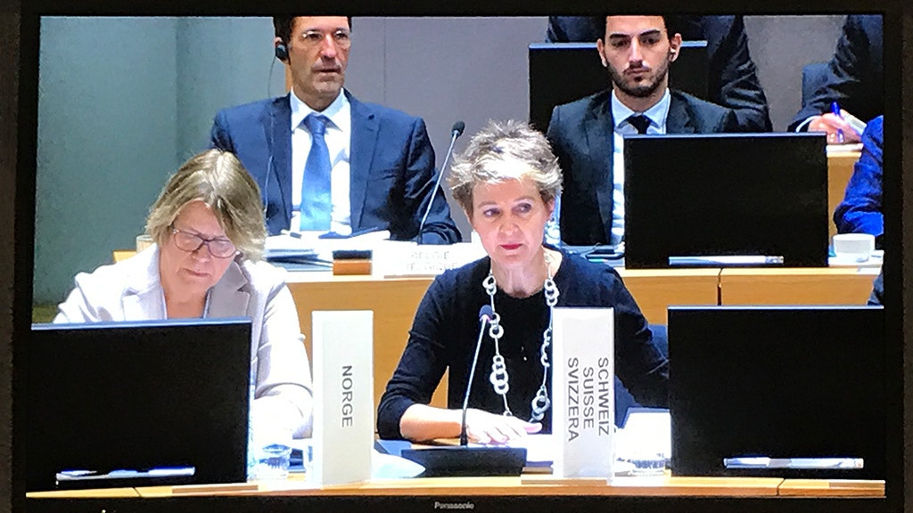 Bundesrätin Simonetta Sommaruga am Treffen des Justiz- und Innenministerrats der EU in Brüssel